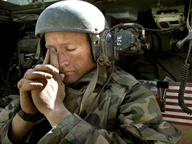 A Soldier Prays.